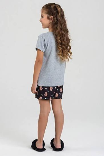 PIJAMA INFANTIL FEMININO ANTONELA SHORTS DE CAPIVARA